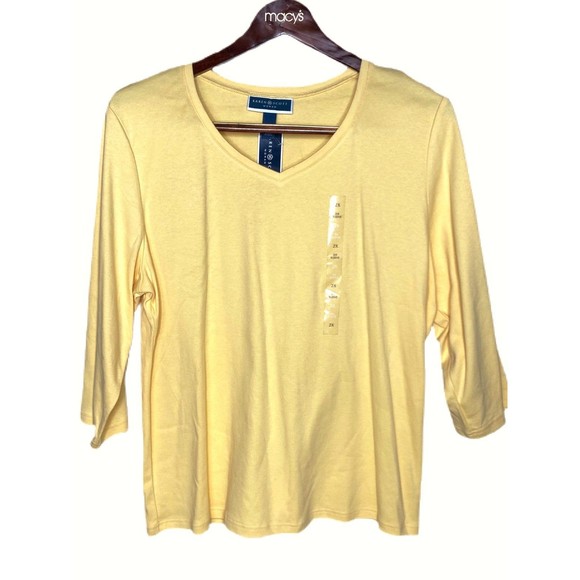 NWT 2XL Karen Scott Woman top - Picture 1 of 4